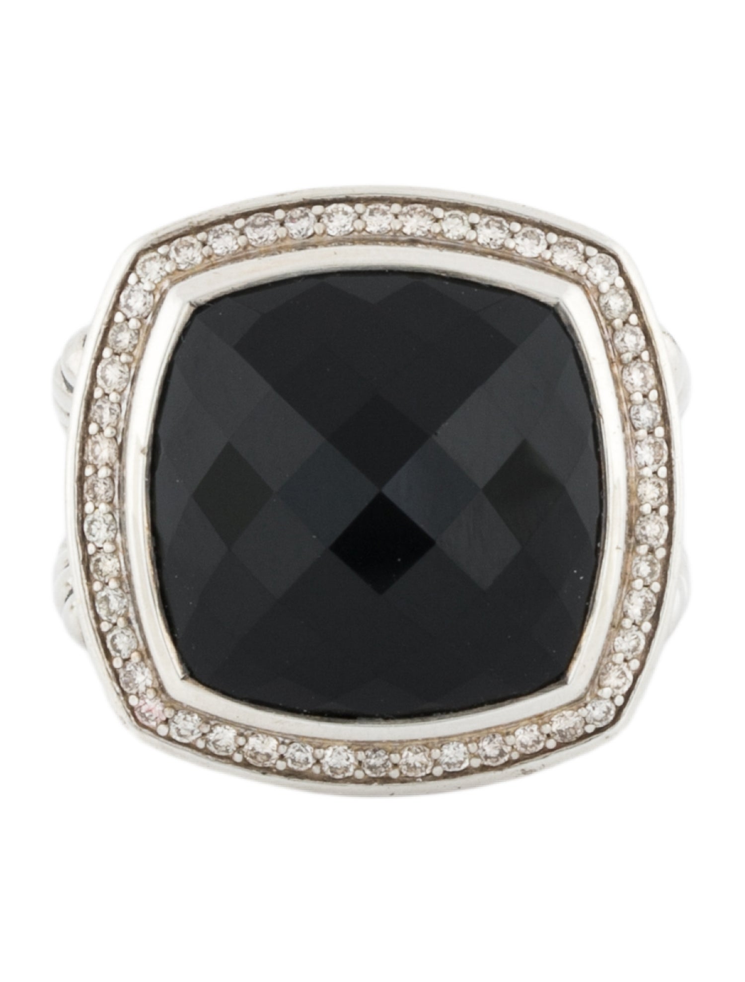 David Yurman Onyx & Diamond Albion Ring